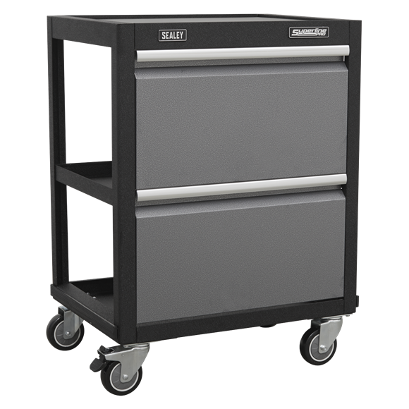 Sealey APMSSTACK16W Automotive Custom Workshop Storage System with Pressed Wood Worktop 4.92m