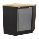 Sealey APMSSTACK08SS Custom Workshop Corner Storage System with Stainless Worktop 1.55m