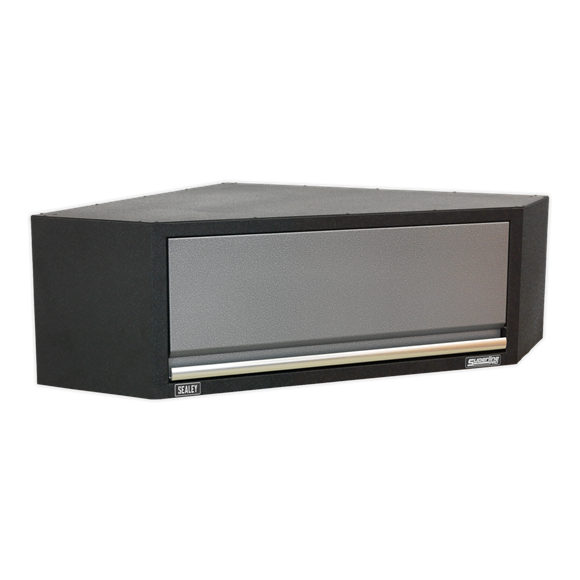 Sealey APMSSTACK08SS Custom Workshop Corner Storage System with Stainless Worktop 1.55m
