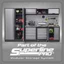 Sealey APMSSTACK08SS Custom Workshop Corner Storage System with Stainless Worktop 1.55m