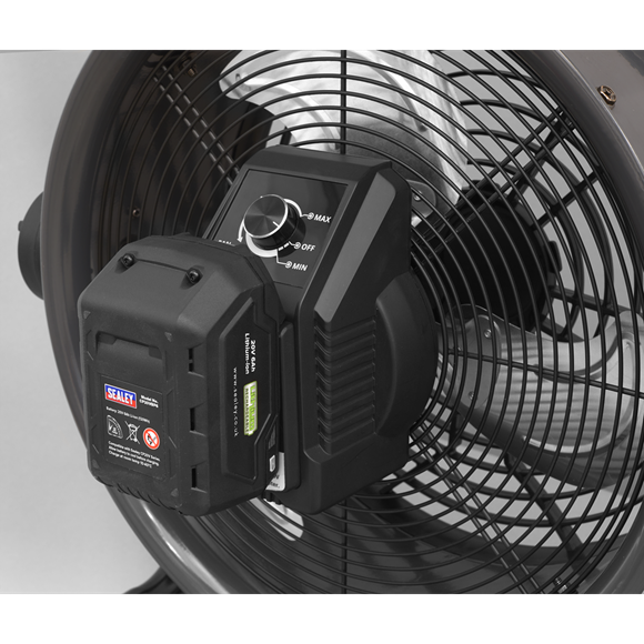 Sealey HVD16C SV20 Series 16" 2-in-1 Cordless/Corded High Velocity Drum Fan 20V