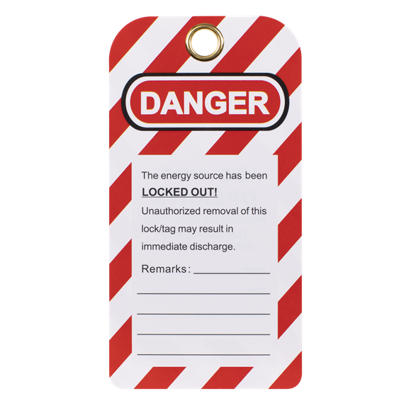 Sealey EV17 Safety Lockout Tag 10pc