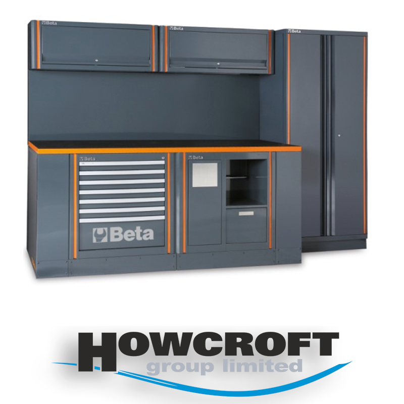 Beta Tools C55AB Workshop equipment combination RSC55, combo comprising Cabinet, Workbench, Drawers & Tool Panel.