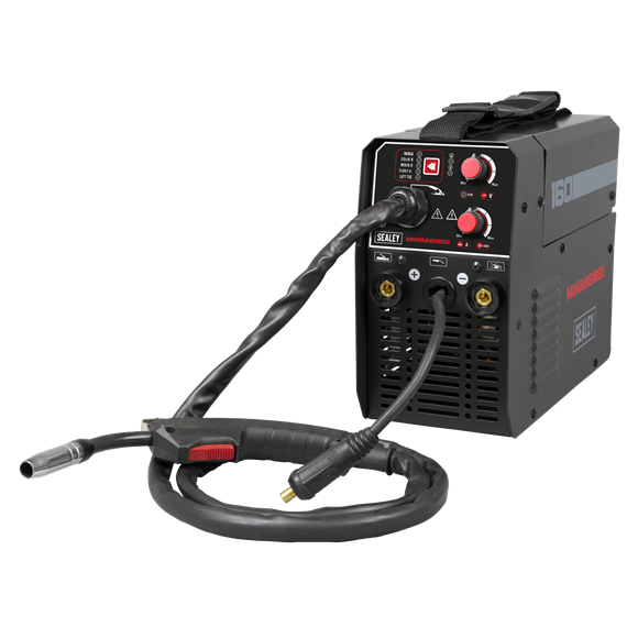Sealey MINIMIG160i MIG / TIG & MMA (ARC / STICK) Inverter Welder 160A 230V - Ideal for workshops, garages, bodyshops and mobile technicians