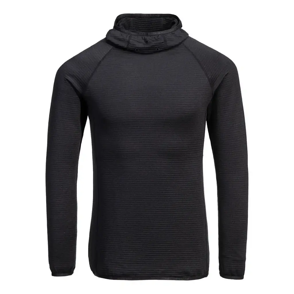 PORTWEST B191 - Waffle Fleece Hooded Baselayer Black S - XXXL