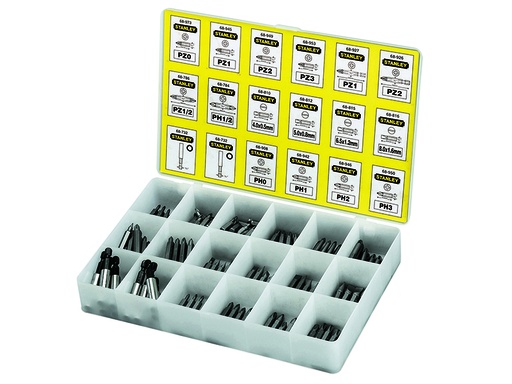 [STA168741] Insert Bits & Magnetic Bit Holders Assorted Tray, 200 Piece