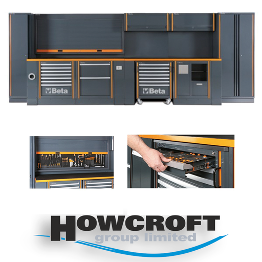[C55] BETA Tools C55 Comprehensive workshop equipment combination RSC55 Cabinets, Workbench, Mobile Roller Cab,  Drawers, Tool Panels