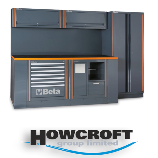 [C55AB] Beta Tools C55AB Workshop equipment combination RSC55, combo comprising Cabinet, Workbench, Drawers & Tool Panel.