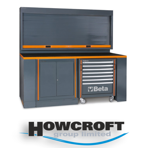 [C55PB-PRO/8] Beta Tools C55PB-PRO/8 Workstation for workshop equipment combination RSC55, Combo includes Workbench with Worktop, Holes for a Vice.