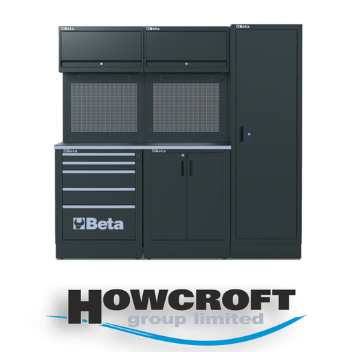 [RSC50 D] Beta Tools RSC50 D Workshop equipment combination, worktop, drawers, wall cabinets, tool panels.