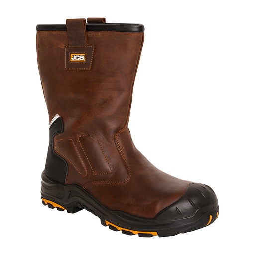 [Denstone] JCB Workwear Denstone Brown Rigger Boot UK 7-13