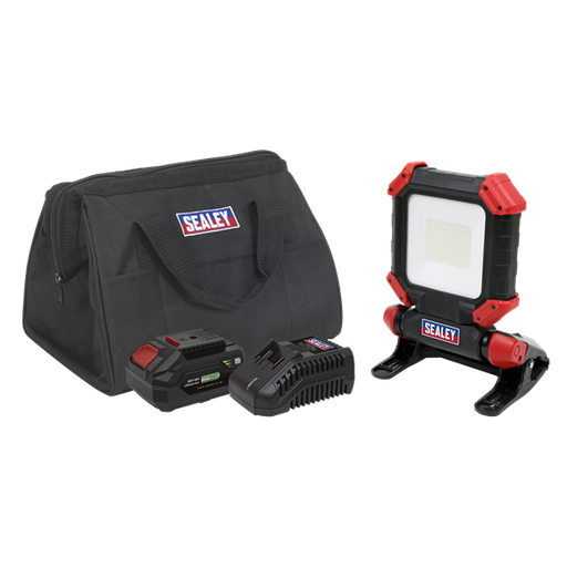 [CP20VCLKIT1] Sealey CP20VCLKIT1 SV20 Series 15W Cordless SMD LED Worklight Kit 20V 4Ah