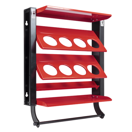 [APSCR8] Sealey APSCR8 Spray Can Storage Rack with 8 Can Holders - Automotive Workshop Garage Bodyshop
